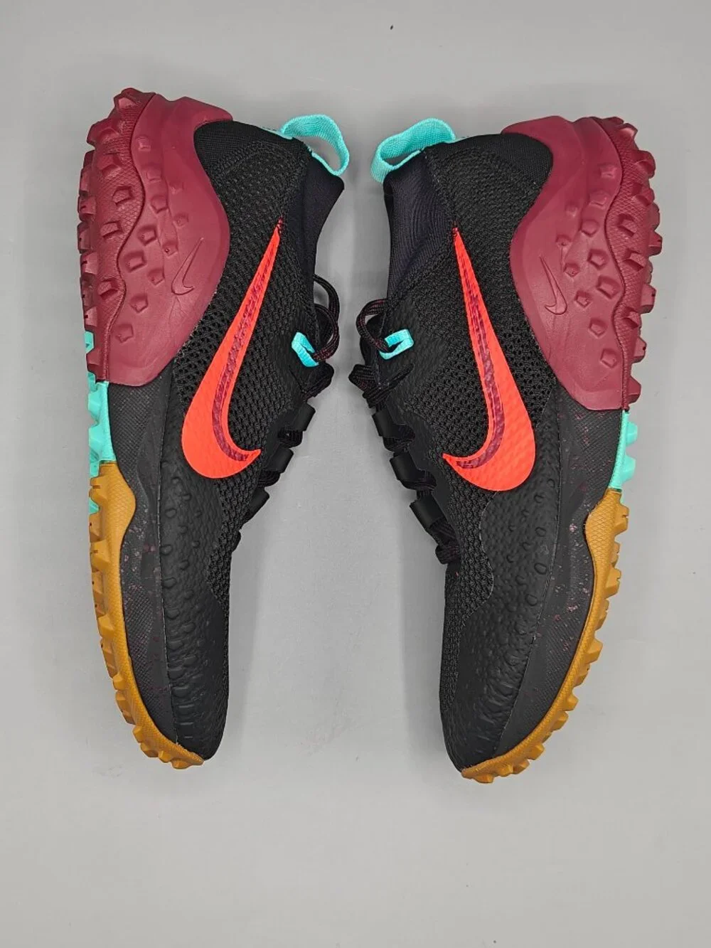 Nike Wildhorse 7 Black Crimson Trail Running Shoes Men's Size 7 CZ1856 001